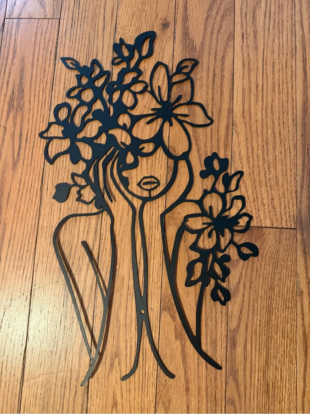 Metal Abstract Women Wall Decor